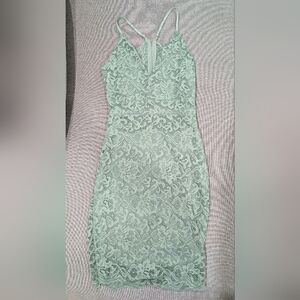 Revamped mini dress in size xs - mint green